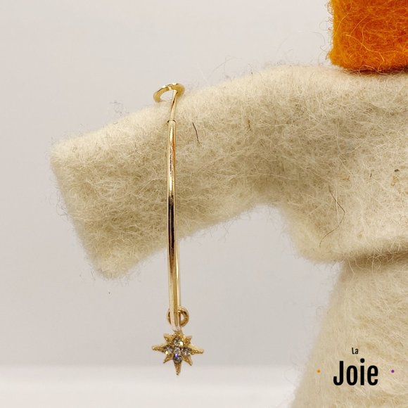 NEW 4 Pieces Rhinestone Star & Moon Earring Set - Picture 3 of 5